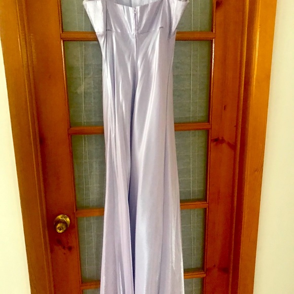 Lilac satin evening dress new - Picture 2 of 4